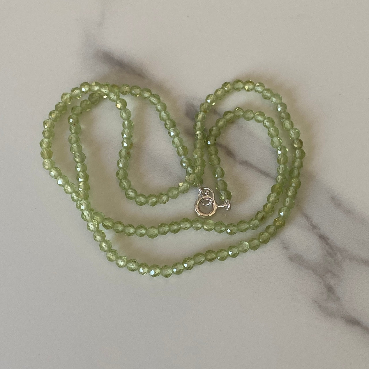 Sterling Silver Peridot Necklace
