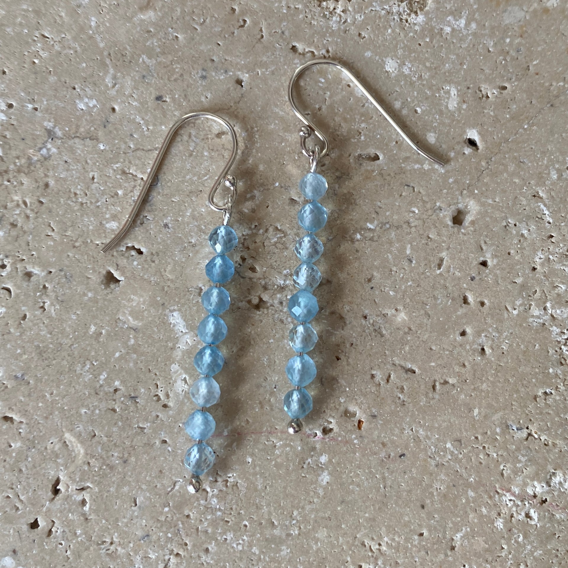 Sterling Silver Aquamarine Earrings - Empaness