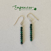 Sterling Silver Malachite Earrings - Empaness