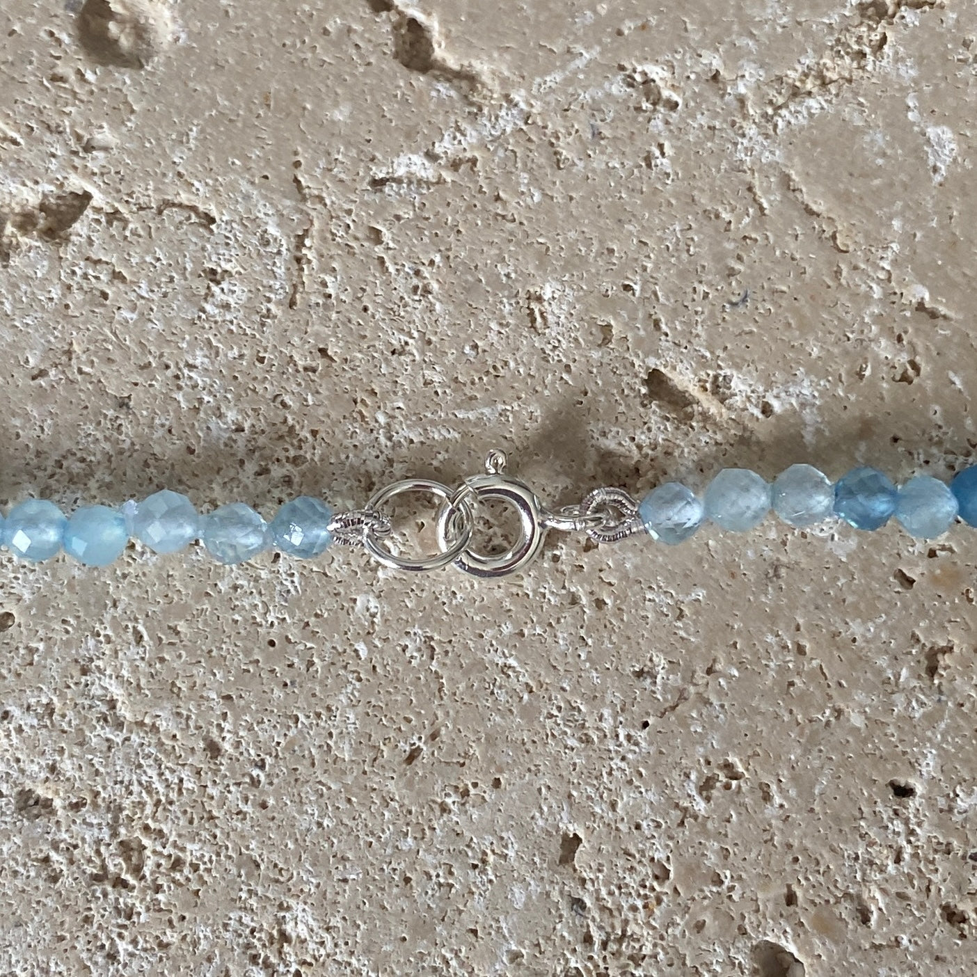 Aquamarine Sterling Silver Necklace - Empaness