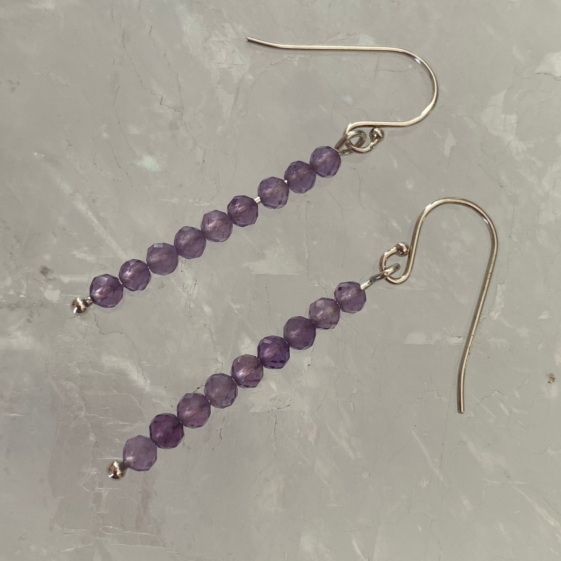 Sterling Silver Amethyst Earrings - Empaness