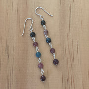 Sterling Silver Mixed Coloured Tourmaline Earrings - Empaness