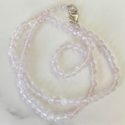 Madagascar Rose Quartz Sterling Silver Necklace - Empaness