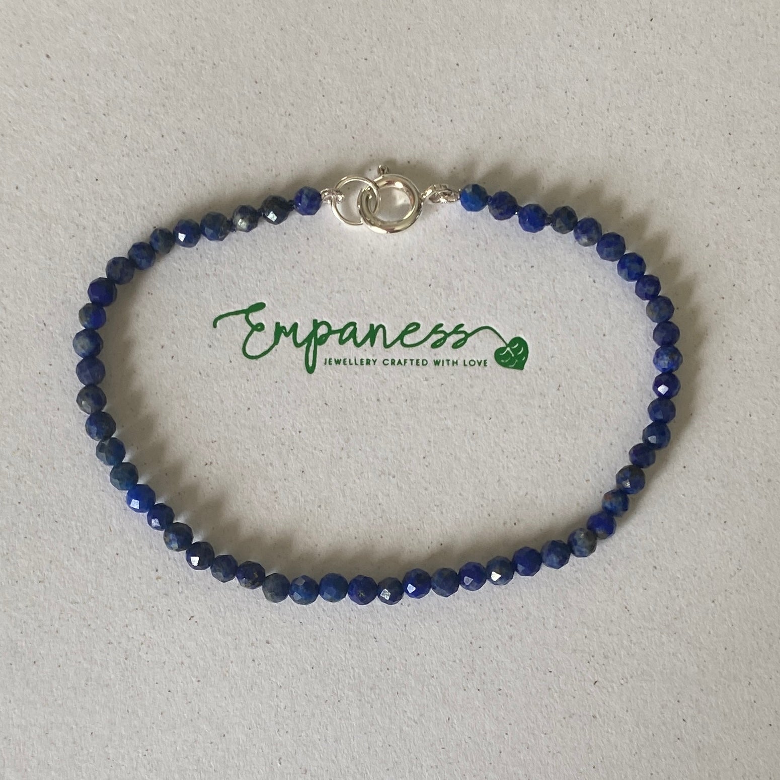 Sterling Silver Lapis Lazuli Bracelet - Empaness