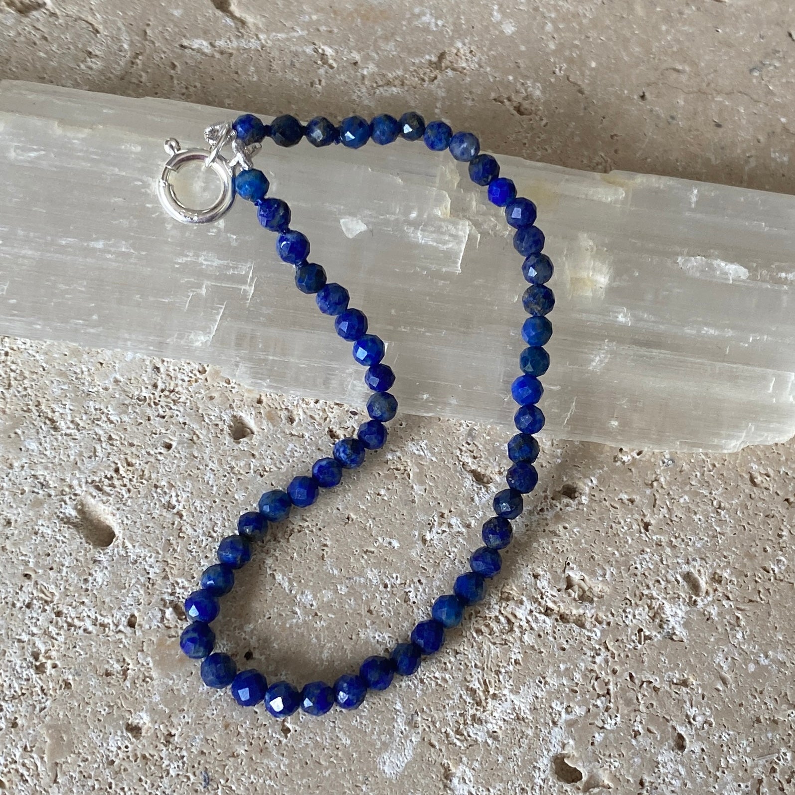 Sterling Silver Lapis Lazuli Bracelet - Empaness