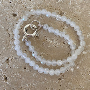 Sterling Silver Natural Rainbow Moonstone Bracelet - Empaness