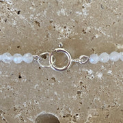 Sterling Silver Natural Rainbow Moonstone Bracelet - Empaness