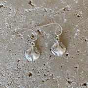 Sterling Silver Shell Charm Earrings - Empaness