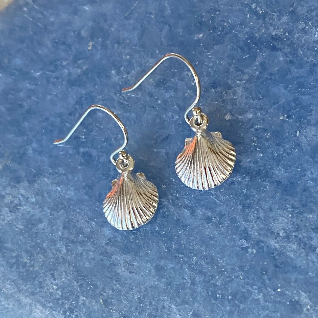 Sterling Silver Shell Charm Earrings - Empaness