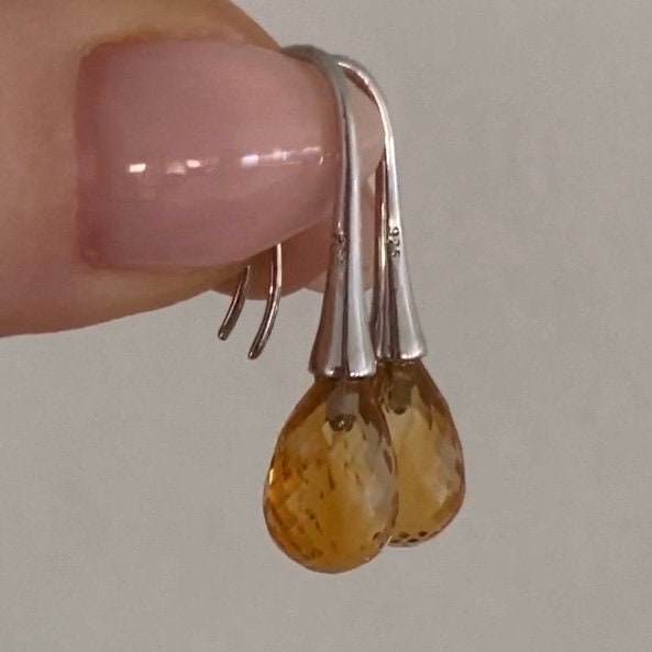 Sterling Silver Citrine Earrings - Empaness