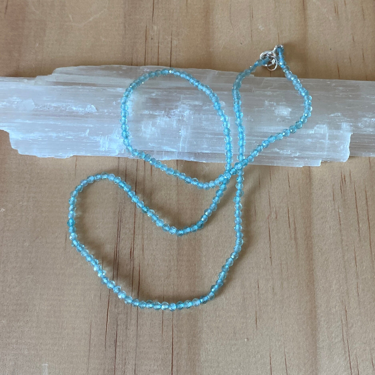 Neon Apatite Sterling Silver Necklace - Empaness