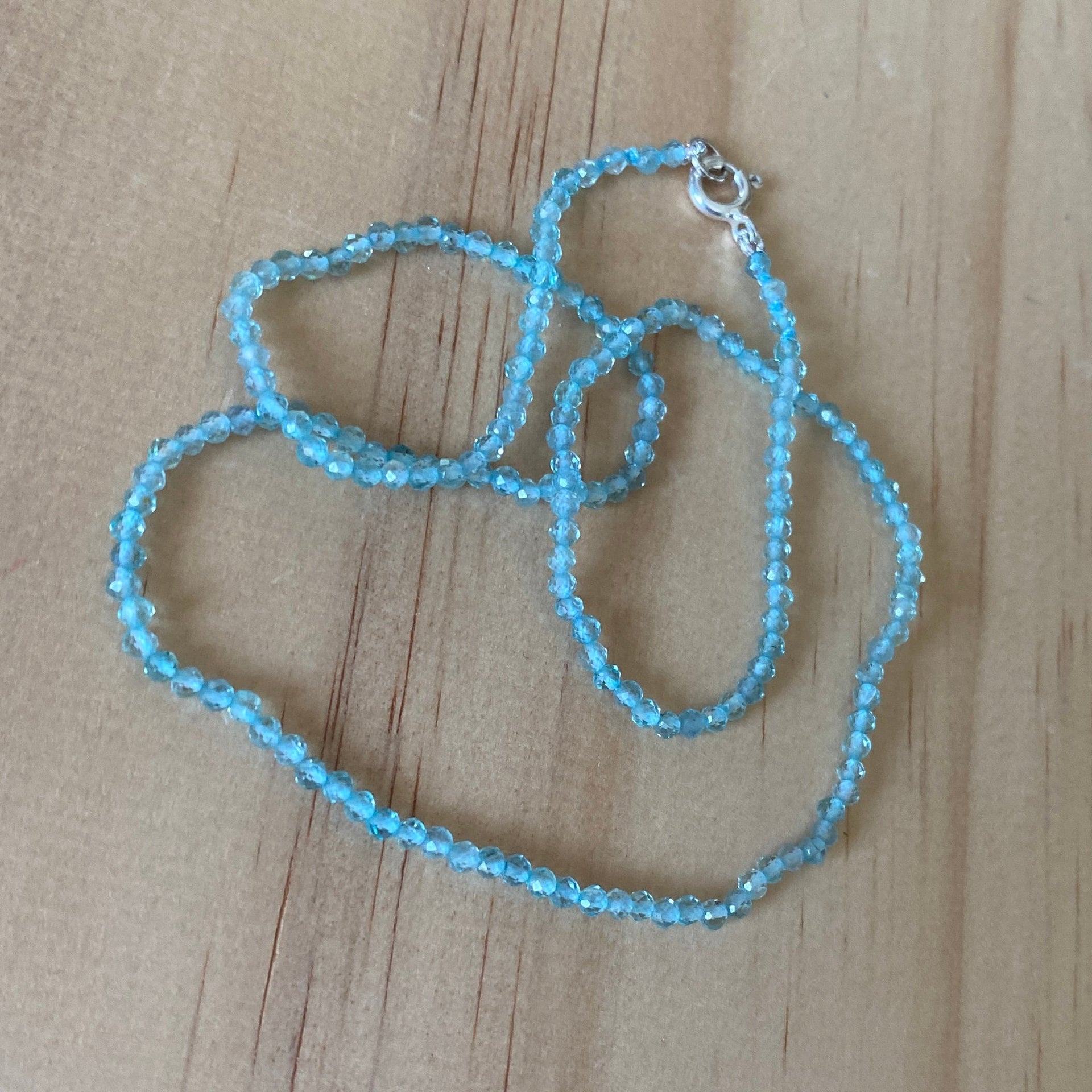 Neon Apatite Sterling Silver Necklace - Empaness