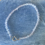 Sterling Silver Madagascar Rose Quartz Bracelet - Empaness